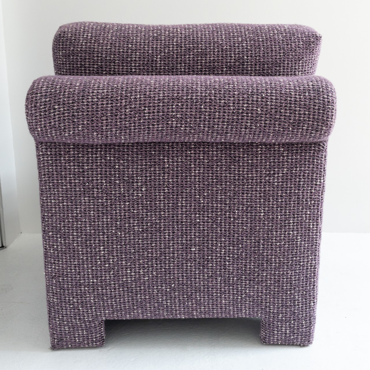 Custom Purple Roll-Back Slipper Chair