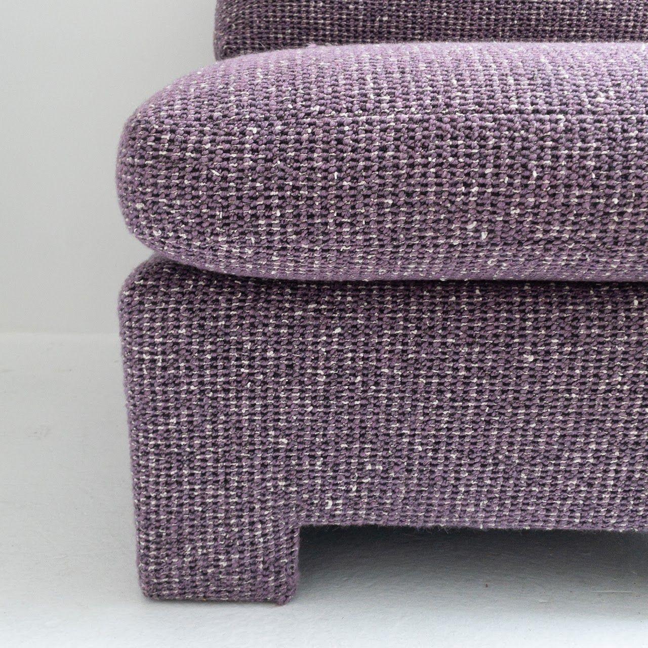 Custom Purple Roll-Back Slipper Chair