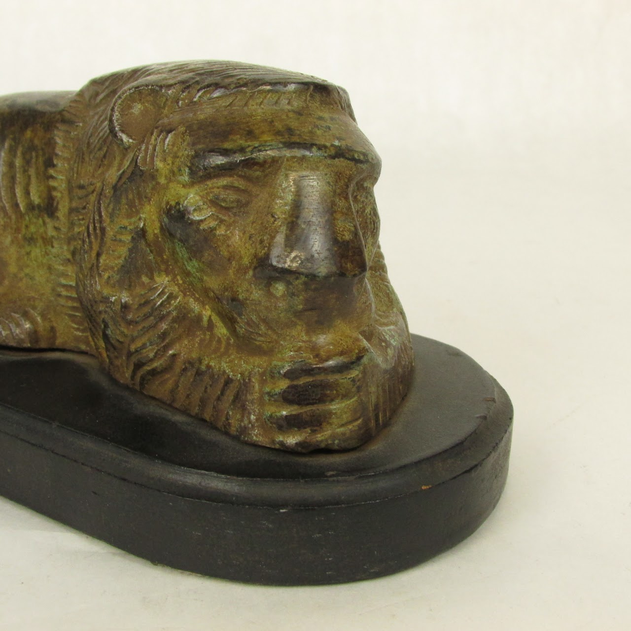 Bronze "Recumbent Lion" Statuette