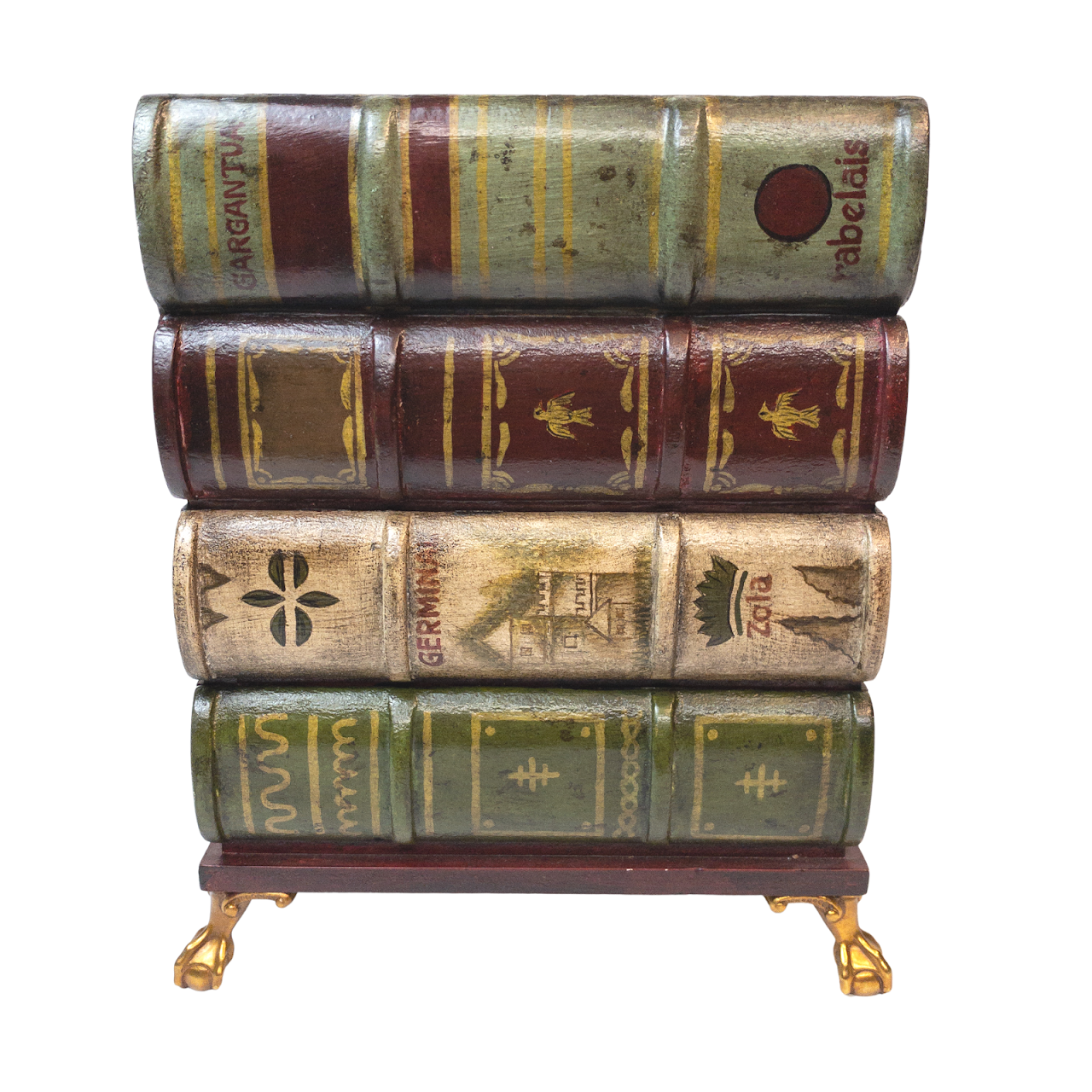 Maitland- Smith Stacked Books Storage Chest