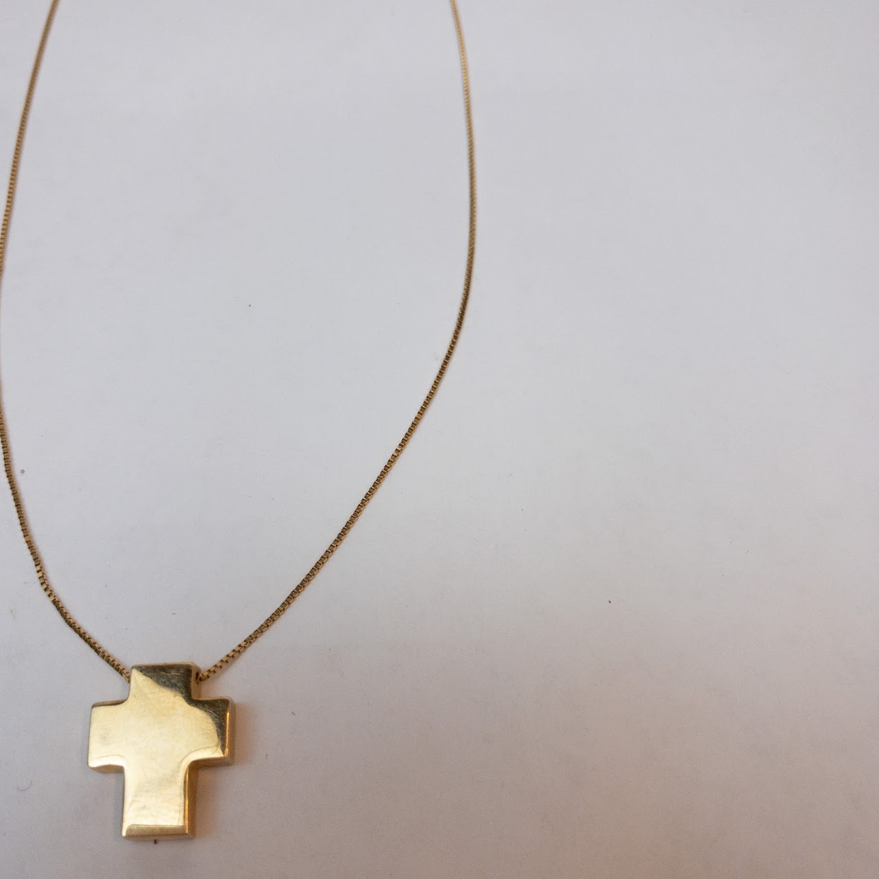 14K Gold Cross Pendant