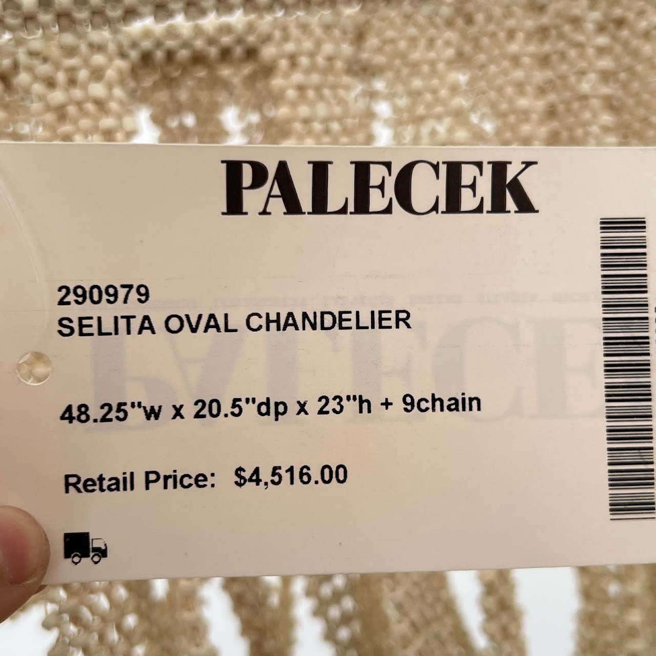 Palecek Selita Oval Chandelier