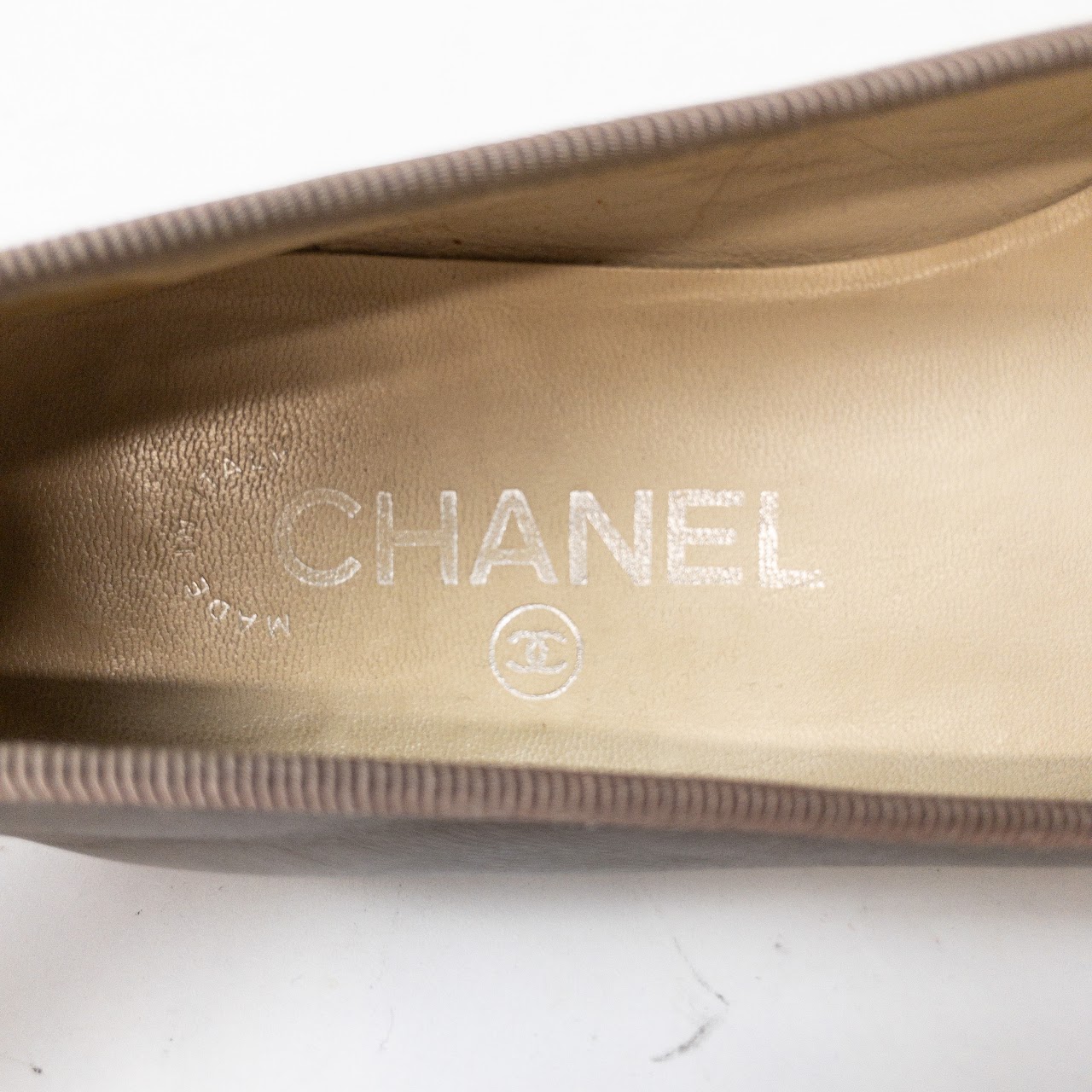 Chanel Leather Ballet Flats