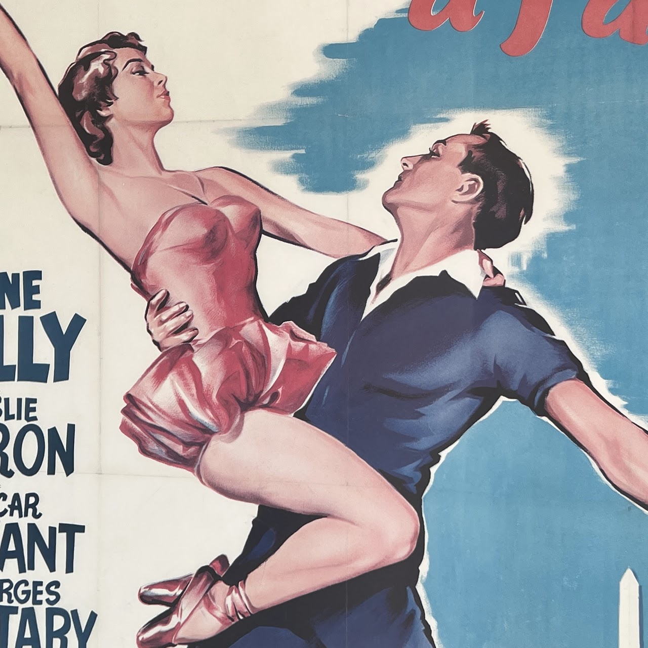 Gene Kelly 'An American in Paris' Original French Movie Poster