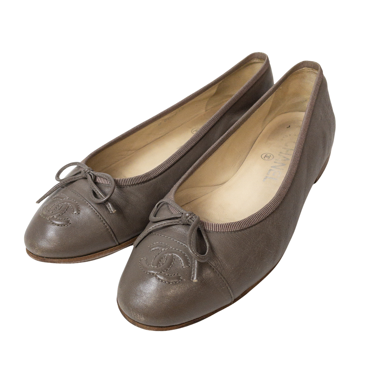 Chanel Leather Ballet Flats