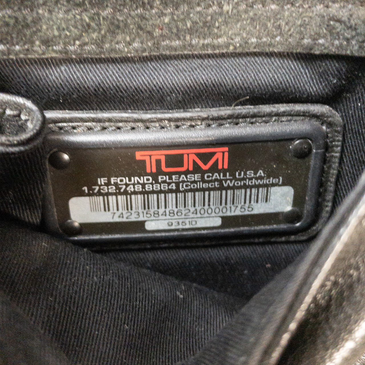 Tumi Leather Travel Organizer Bag