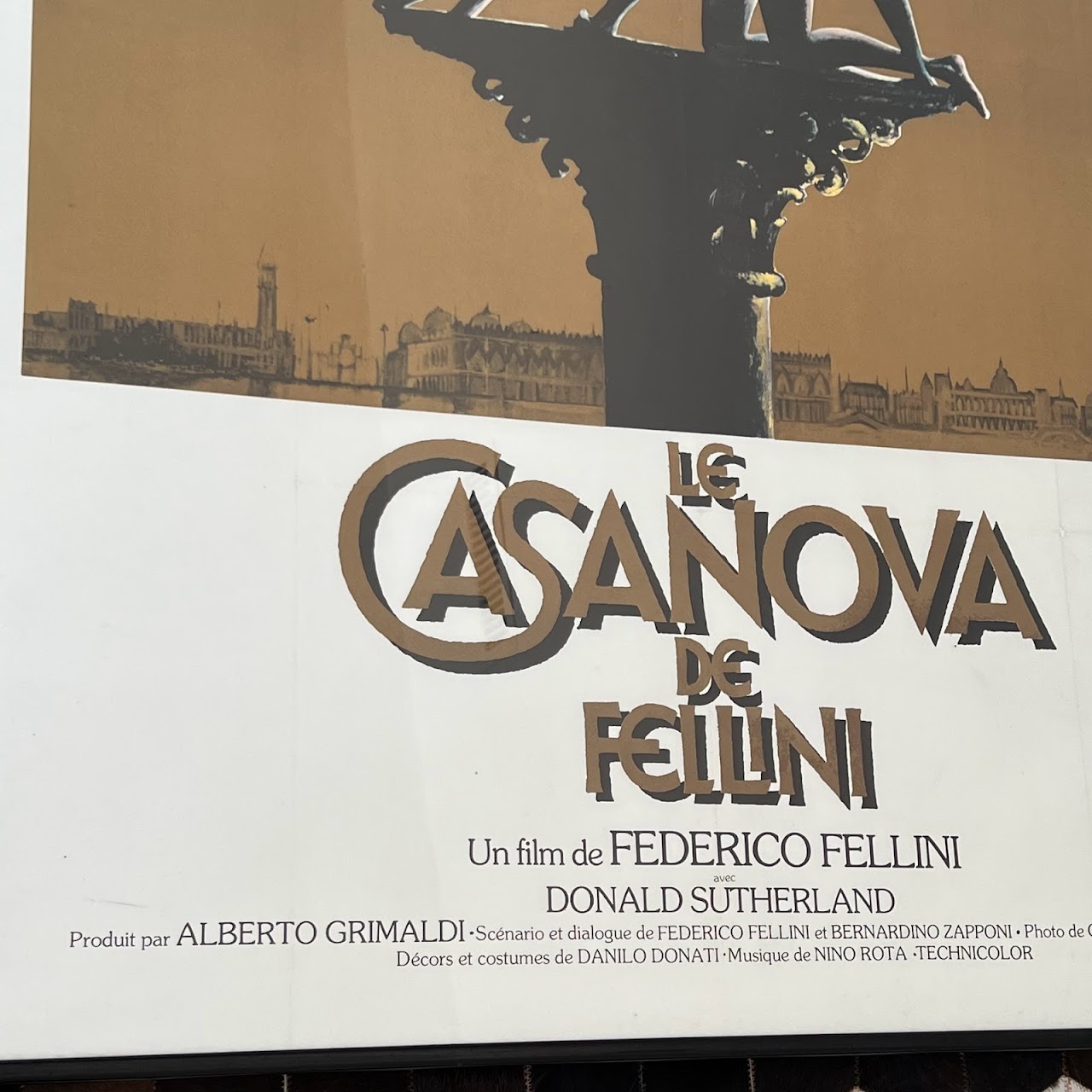 Federico Fellini 'Fellini's Casanova' Original French Movie Poster