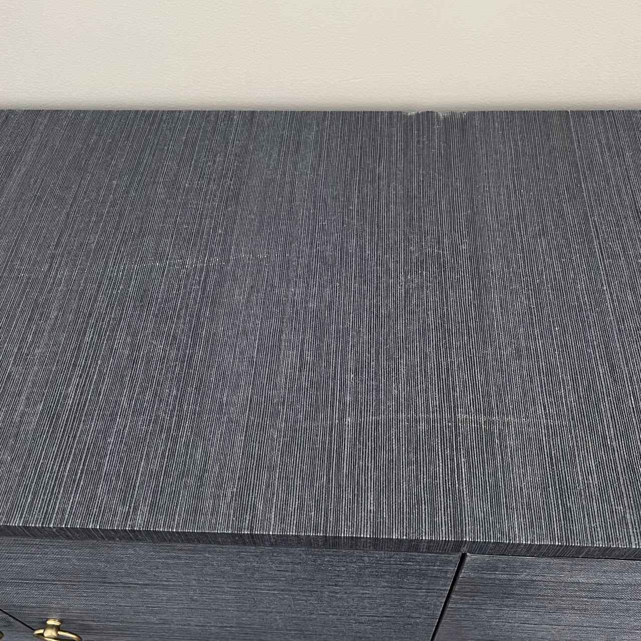 Contemporary Grasscloth Credenza