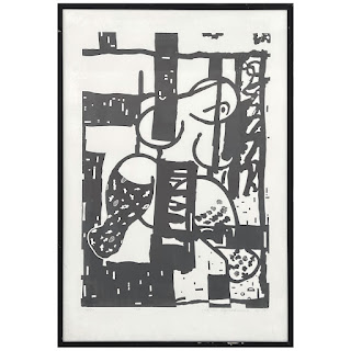 Contemporary Abstract Signed Lithograph