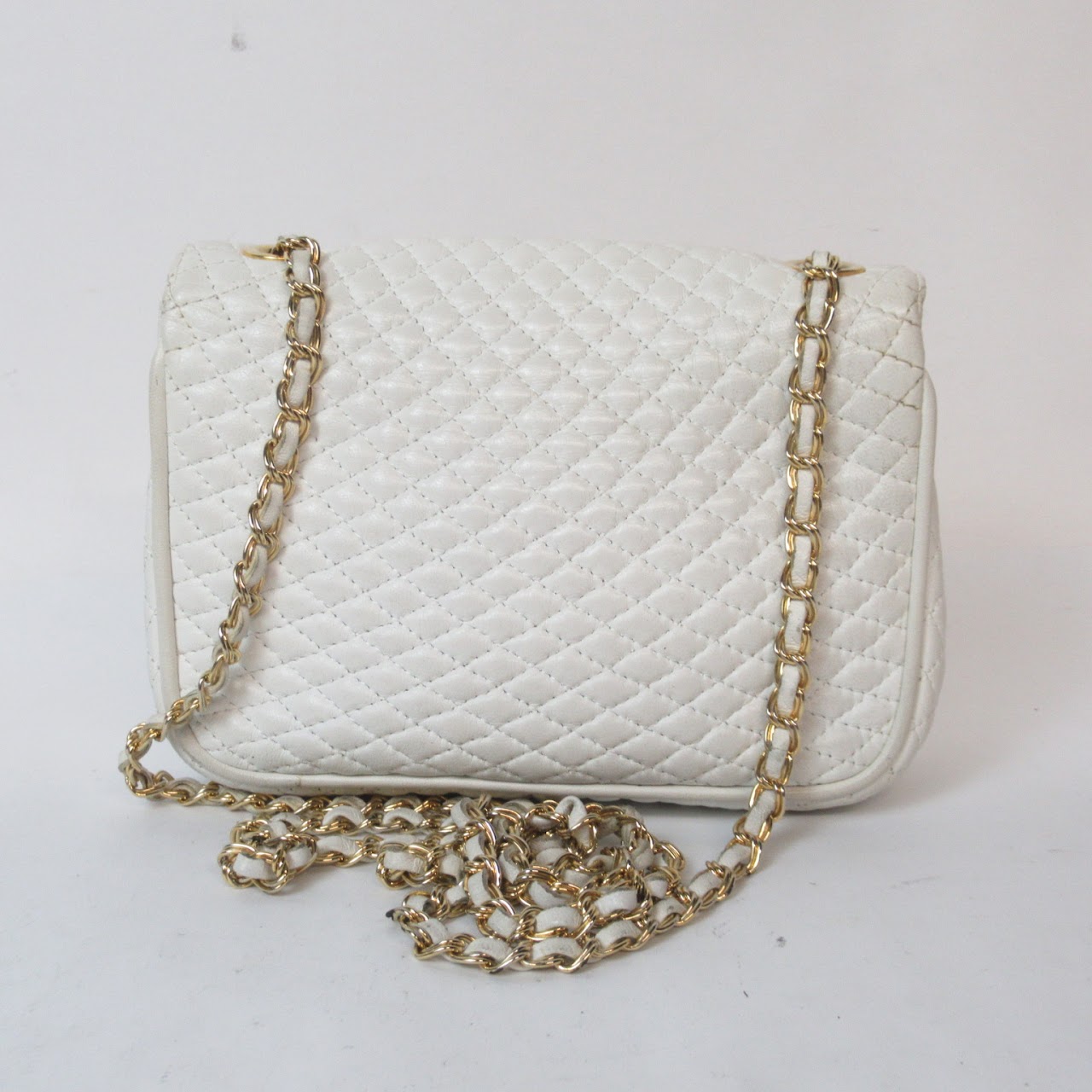 Bally Vintage Quilted Chain Strap Bag