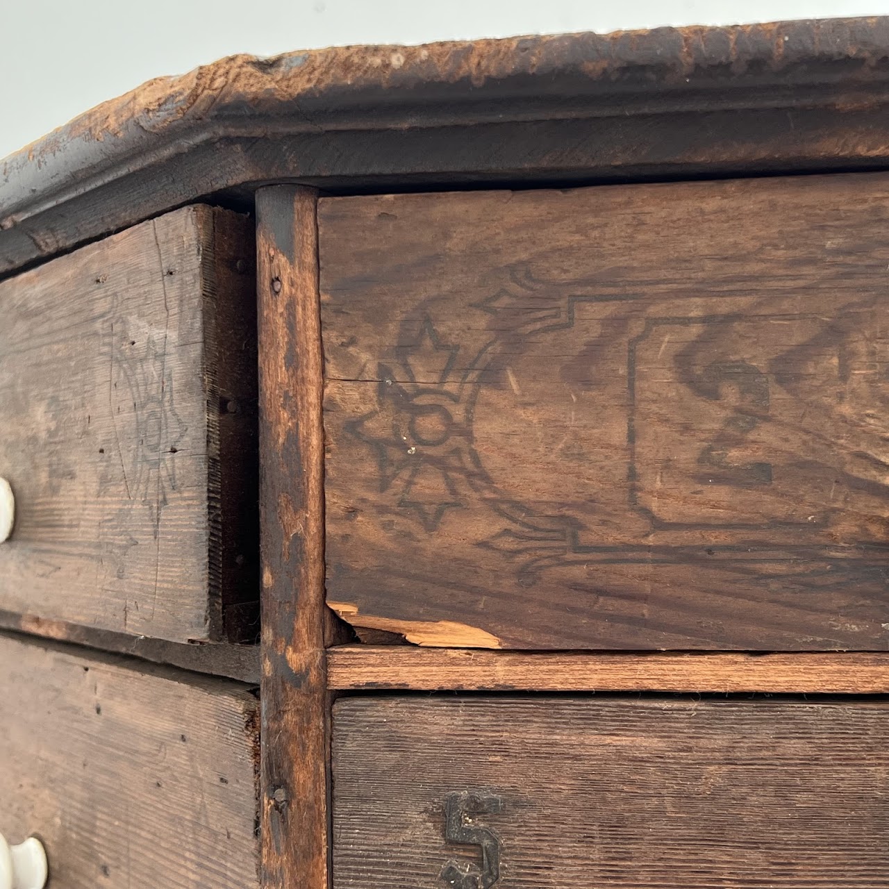 Late 19th C. American Pine 100-Drawer Storage Cabinet