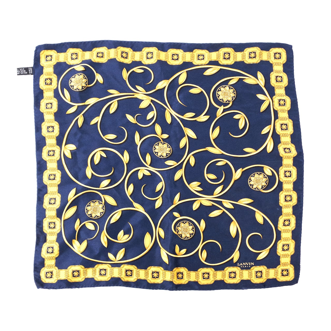 Lanvin Paris Silk Neckerchief