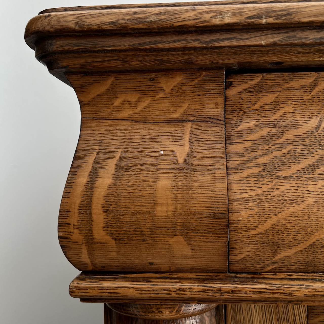 American Tiger Oak Antique Sideboard Server