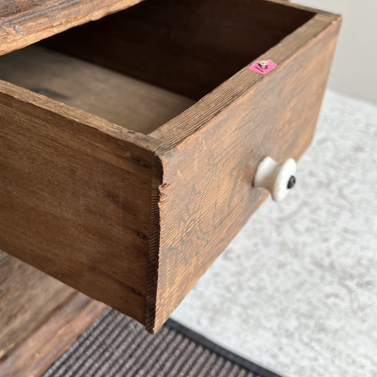 Late 19th C. American Pine 100-Drawer Storage Cabinet