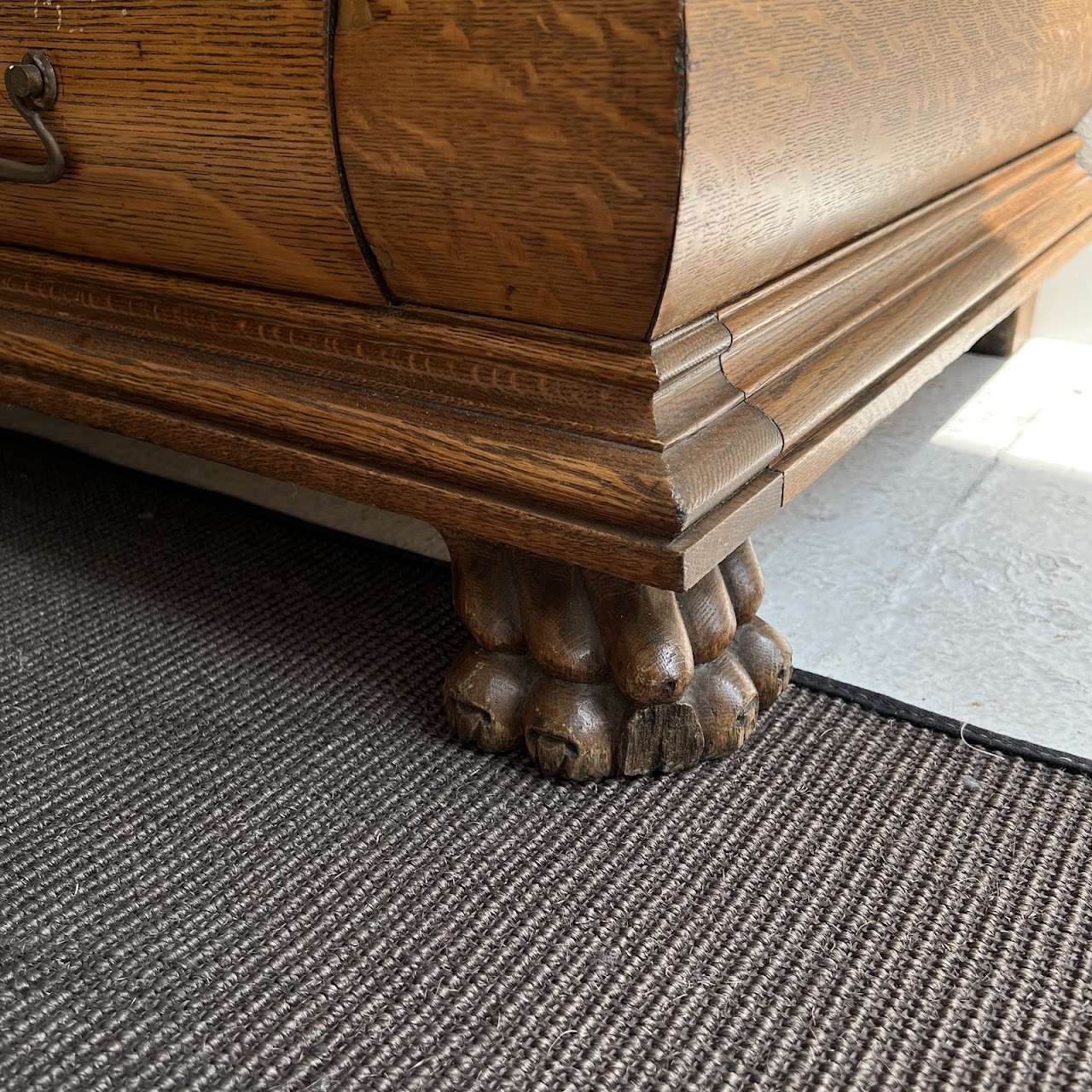 American Tiger Oak Antique Sideboard Server