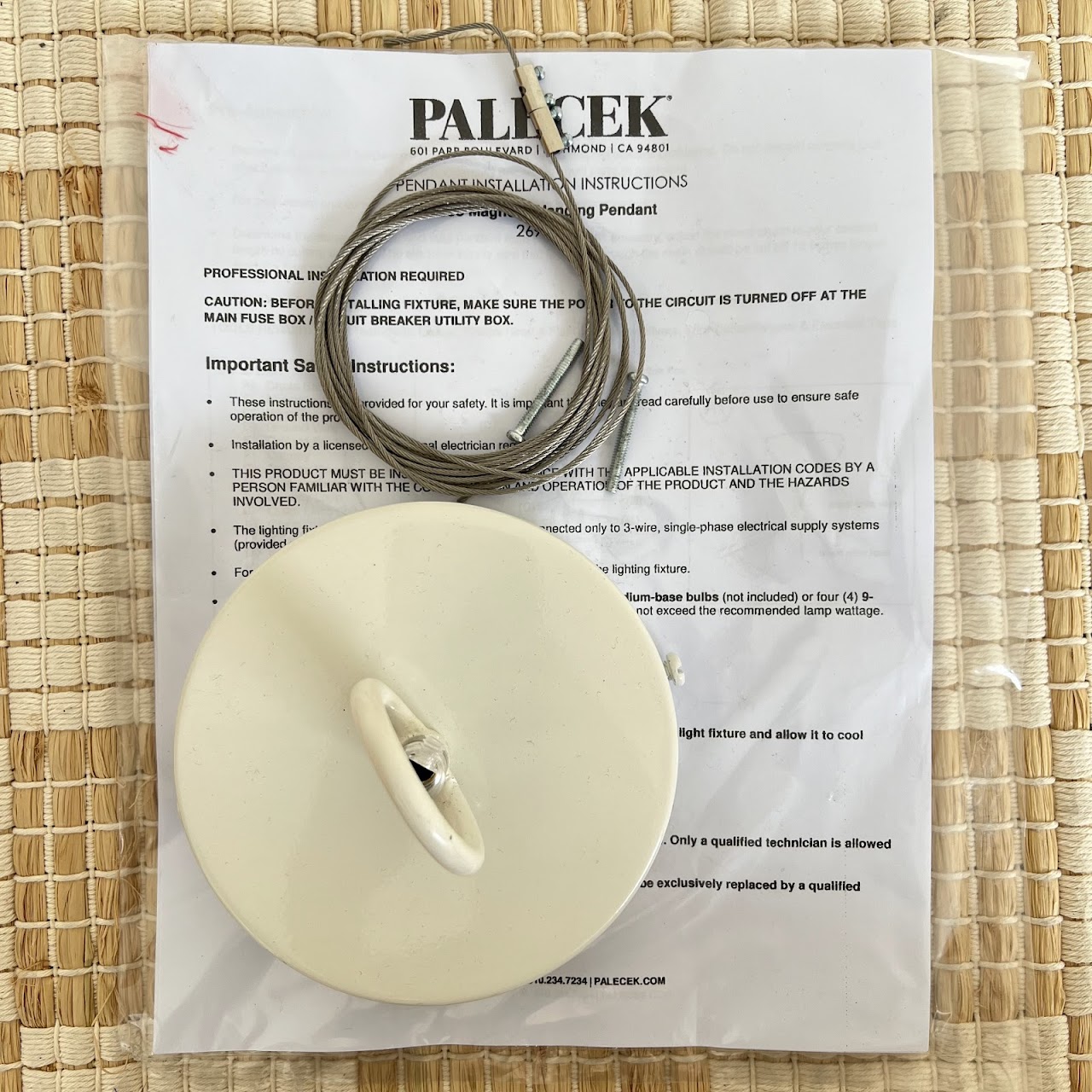 Palecek Coco Magnolia Pendant Chandelier