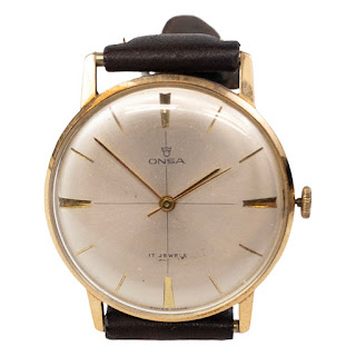 Onsa 14K Gold VIntage Wristwatch NEEDS REPAIR