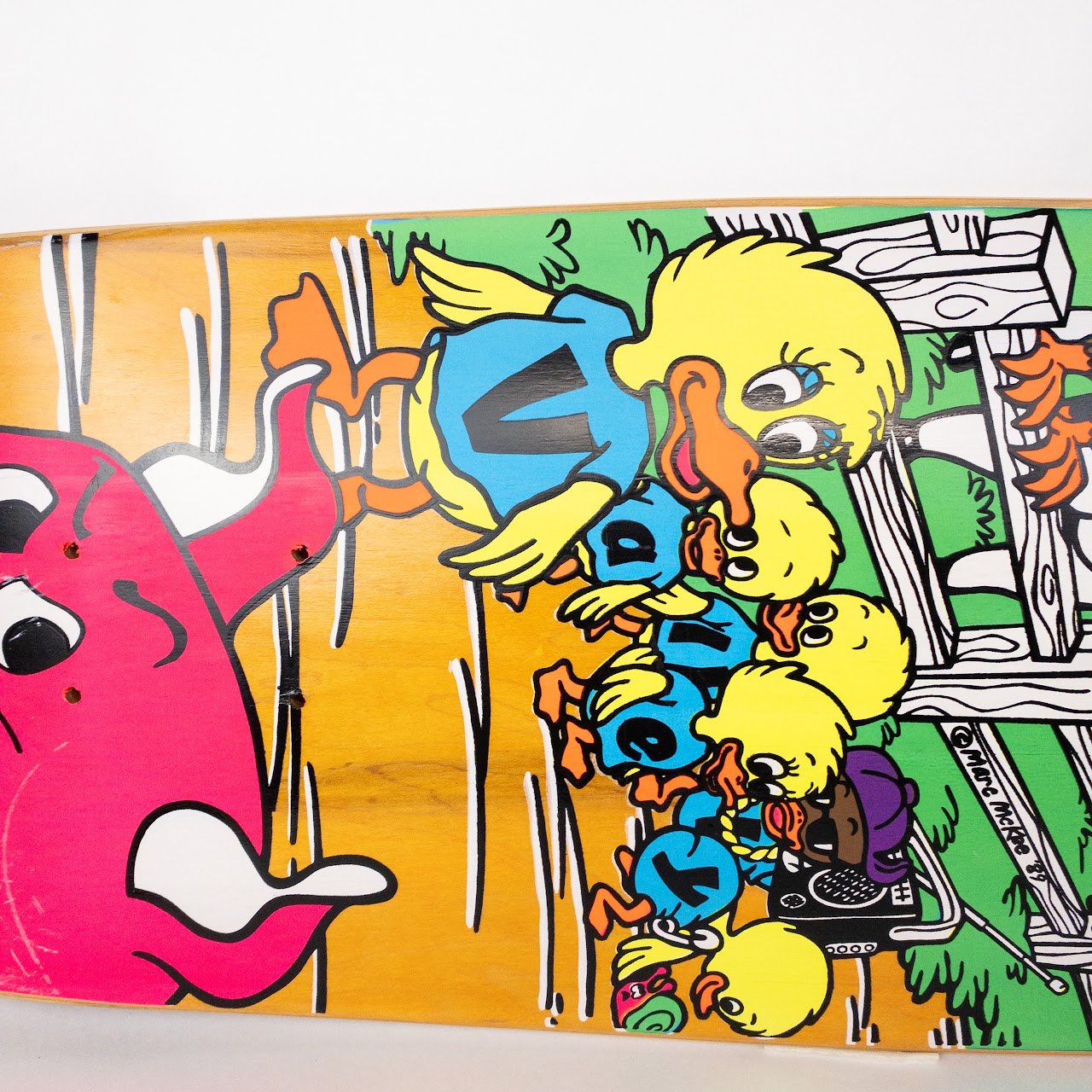 Mark McKee Signed Limited Edition Mike Vallely Barnyard Skateboard Deck