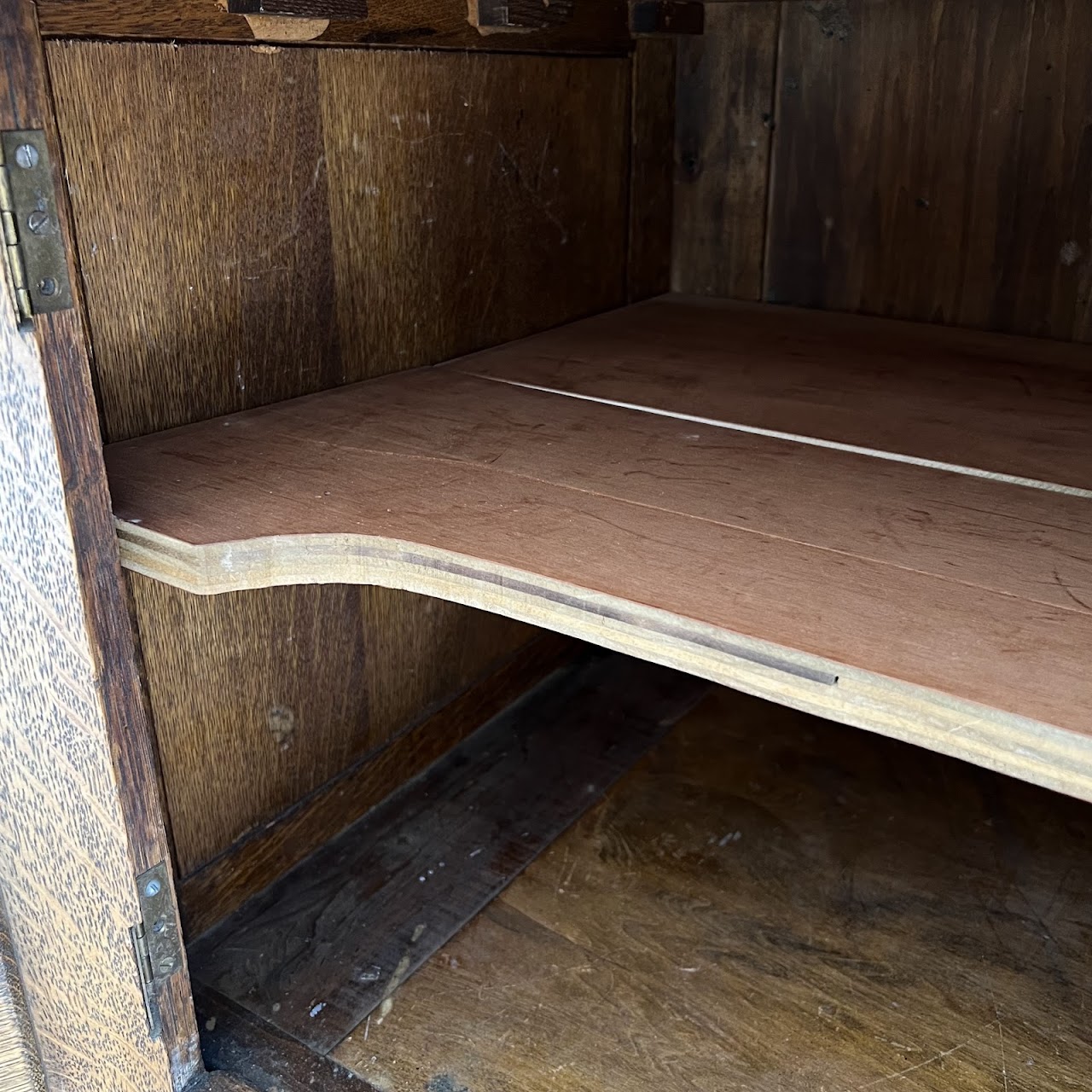 American Tiger Oak Antique Sideboard Server