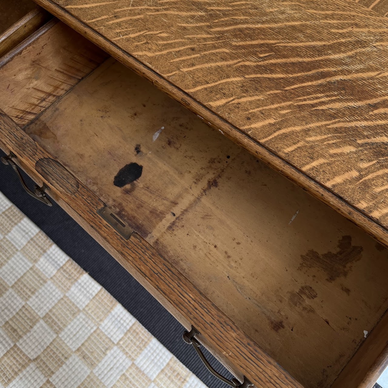 American Tiger Oak Antique Sideboard Server