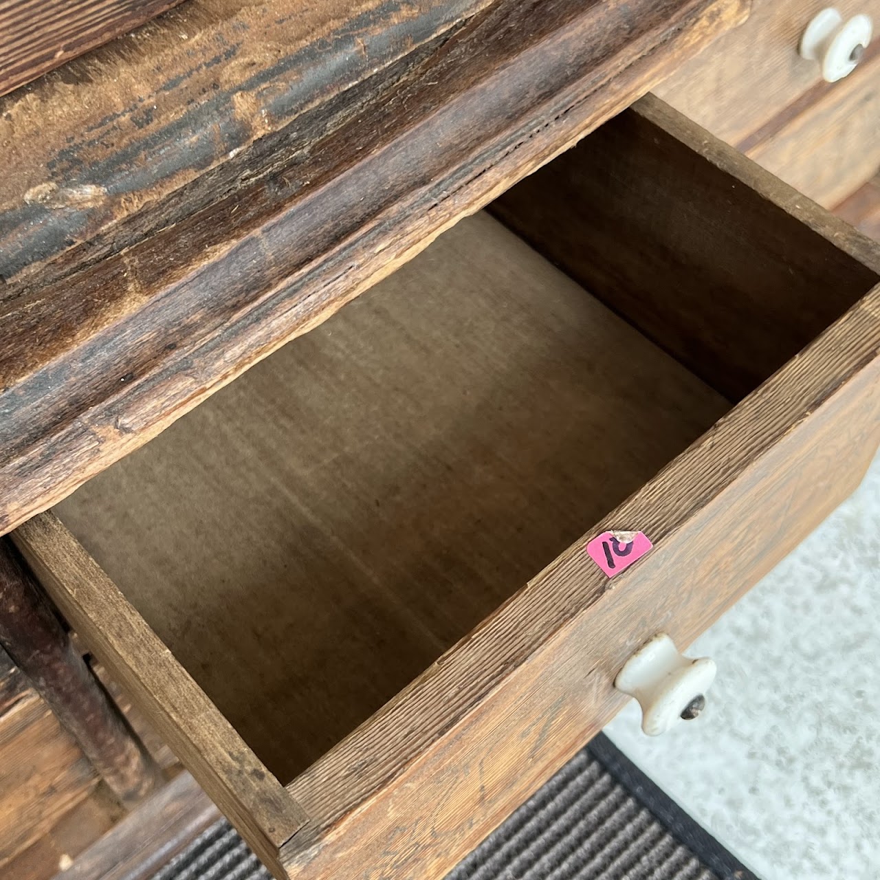 Late 19th C. American Pine 100-Drawer Storage Cabinet