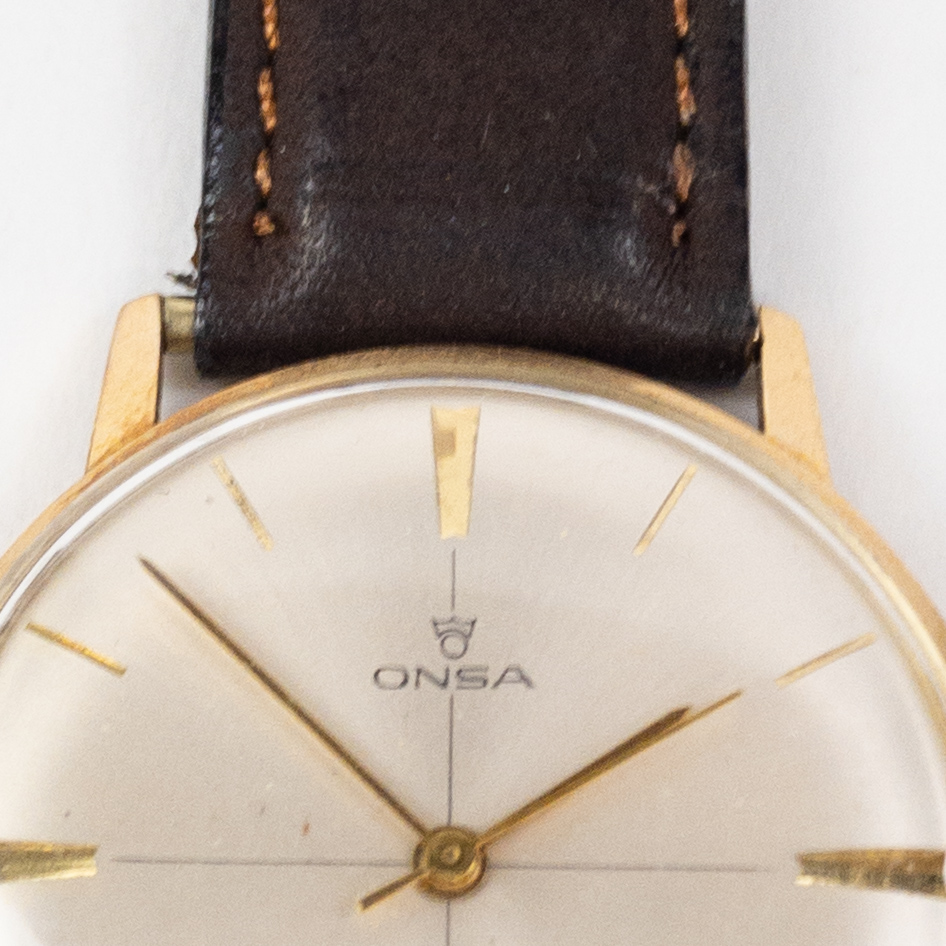 Onsa 14K Gold VIntage Wristwatch NEEDS REPAIR