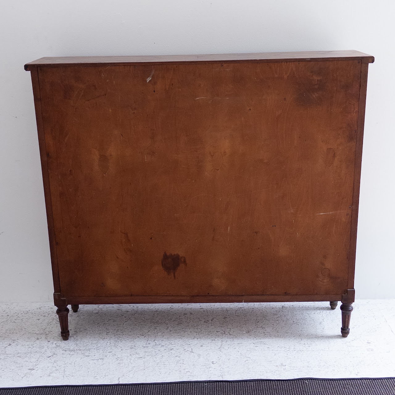 Marquetry Inlaid Walnut Bookcase