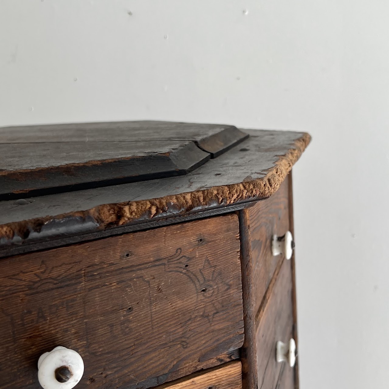 Late 19th C. American Pine 100-Drawer Storage Cabinet