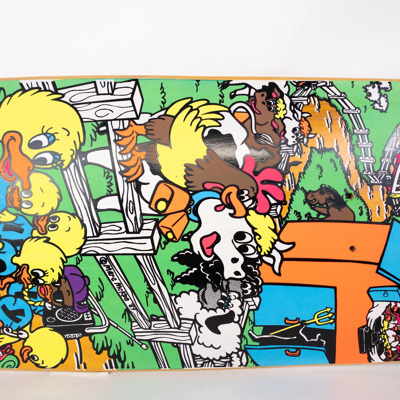 Mark McKee Signed Limited Edition Mike Vallely Barnyard Skateboard Deck