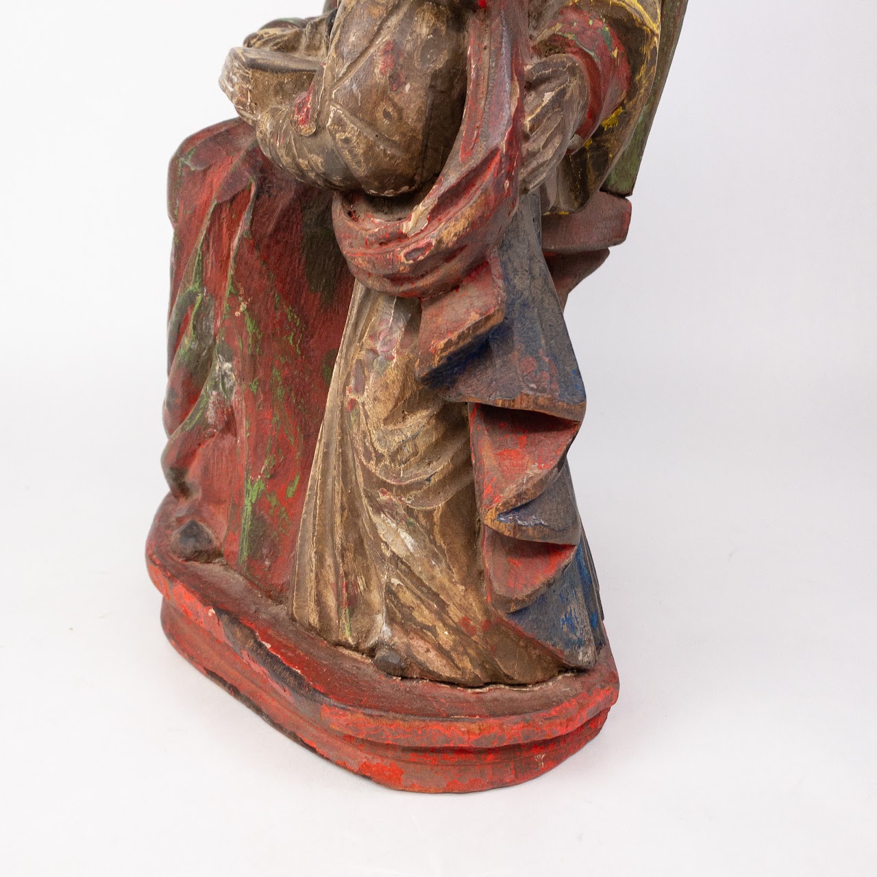 Hand Carved Wood Religious Statue