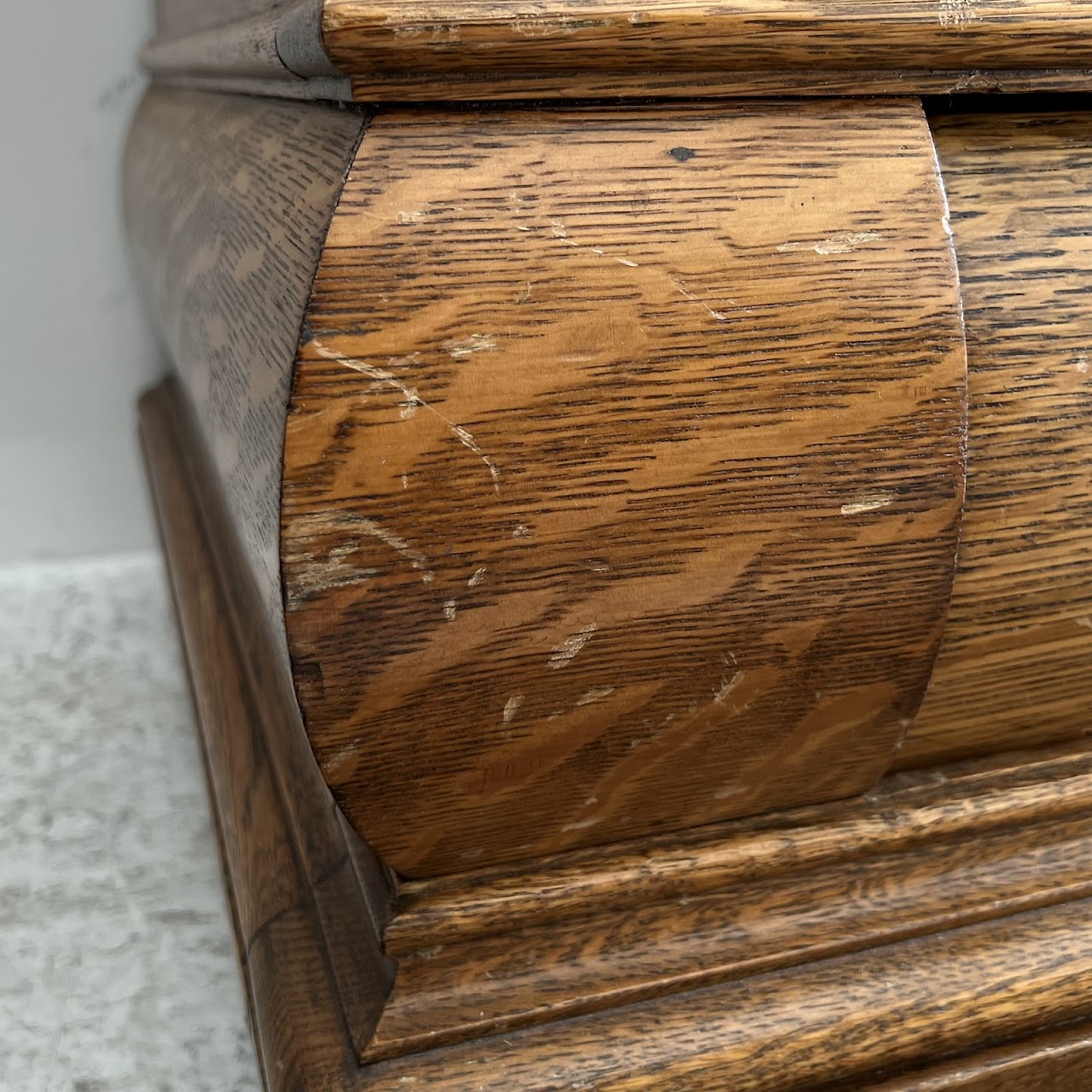 American Tiger Oak Antique Sideboard Server