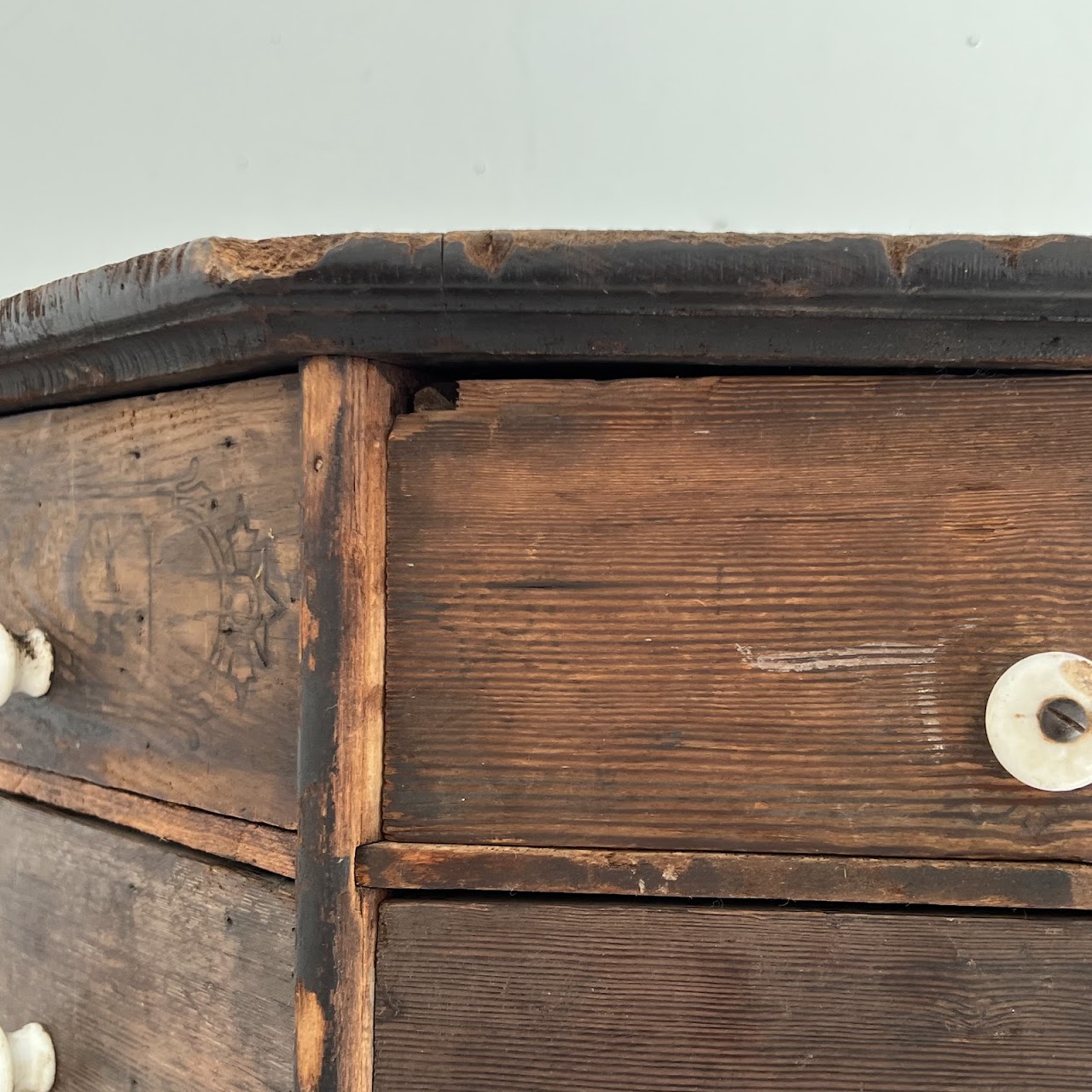 Late 19th C. American Pine 100-Drawer Storage Cabinet