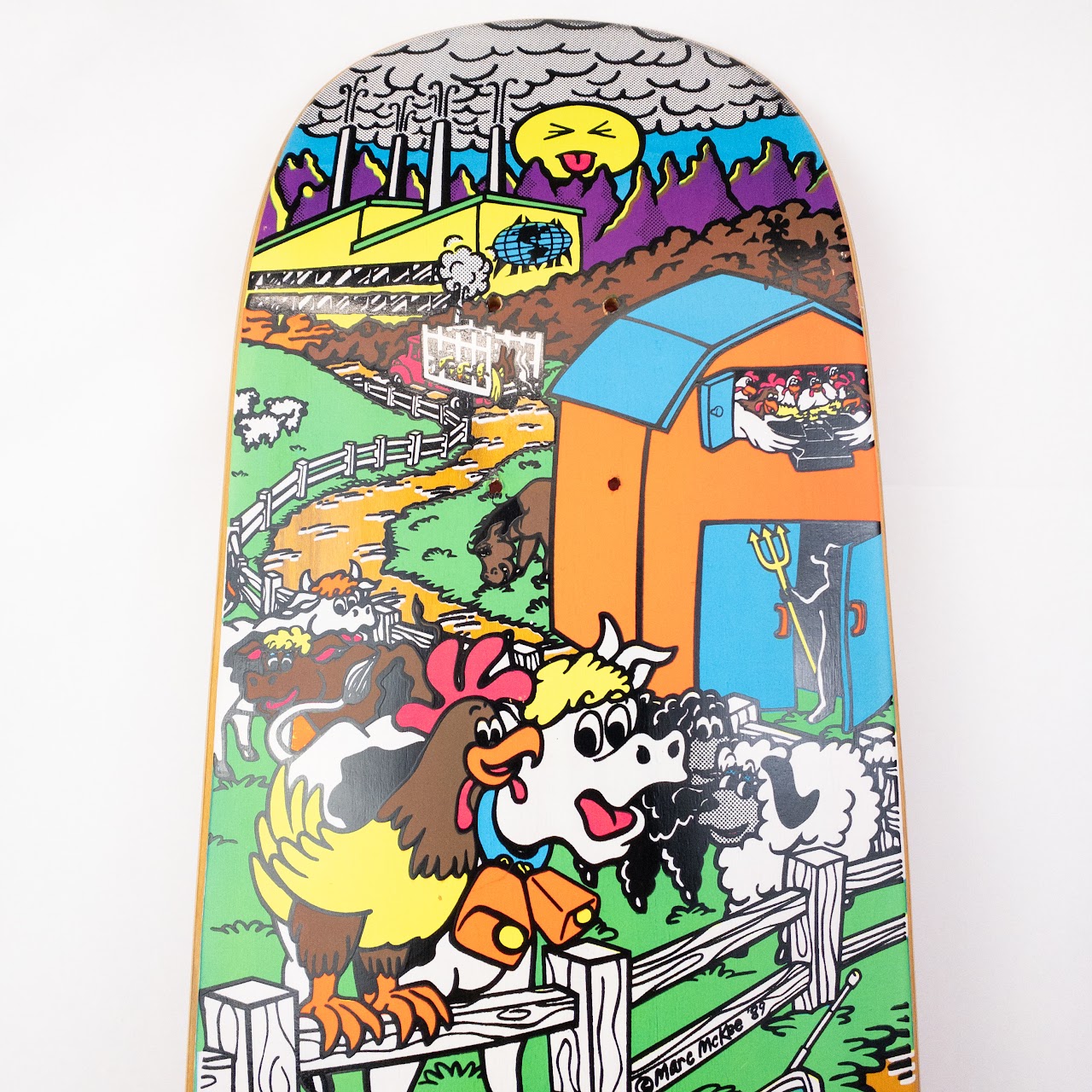 Mark McKee Signed Limited Edition Mike Vallely Barnyard Skateboard Deck