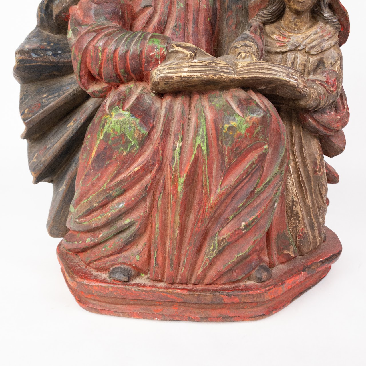 Hand Carved Wood Religious Statue