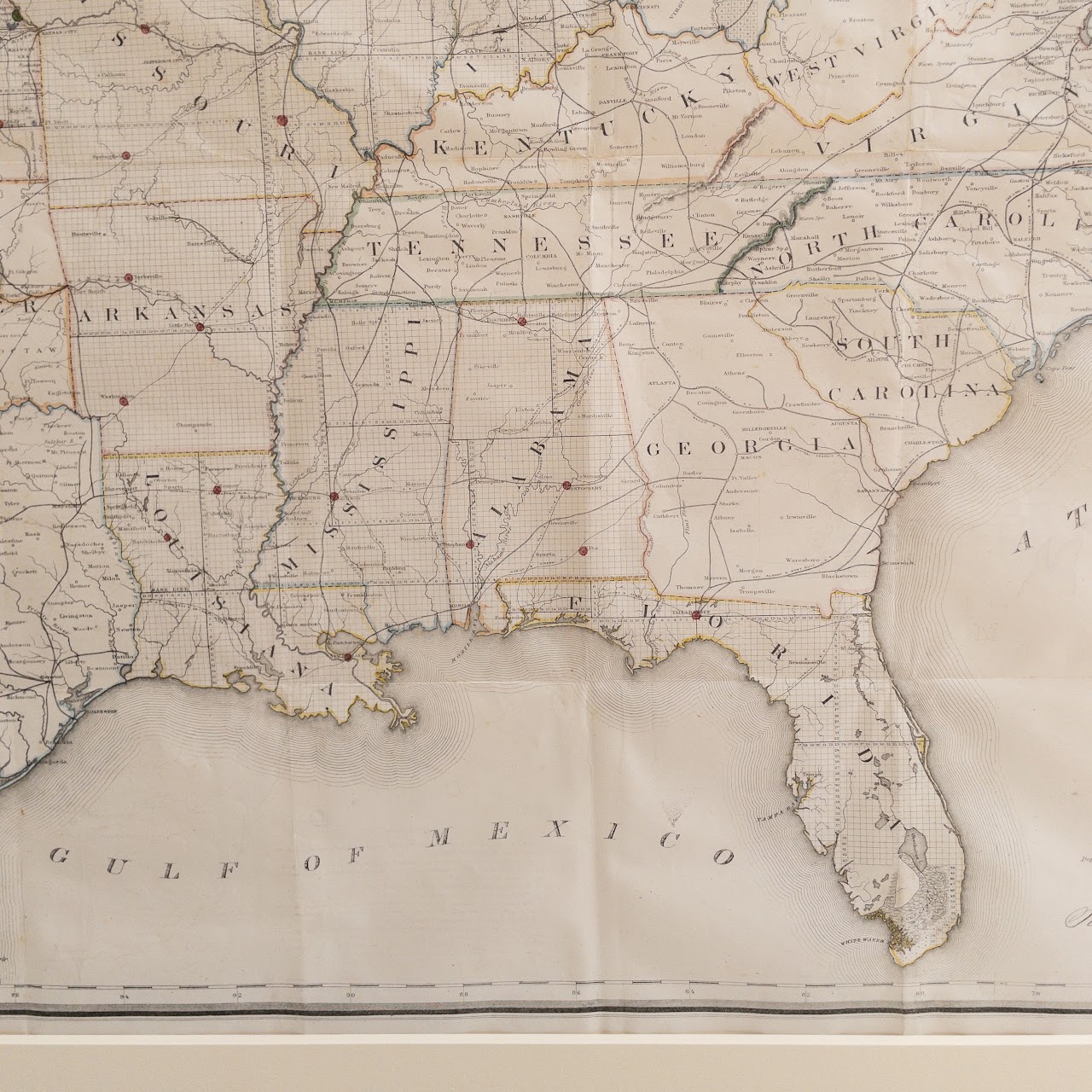 1866 Map of the United States and Territories, US General Land Office