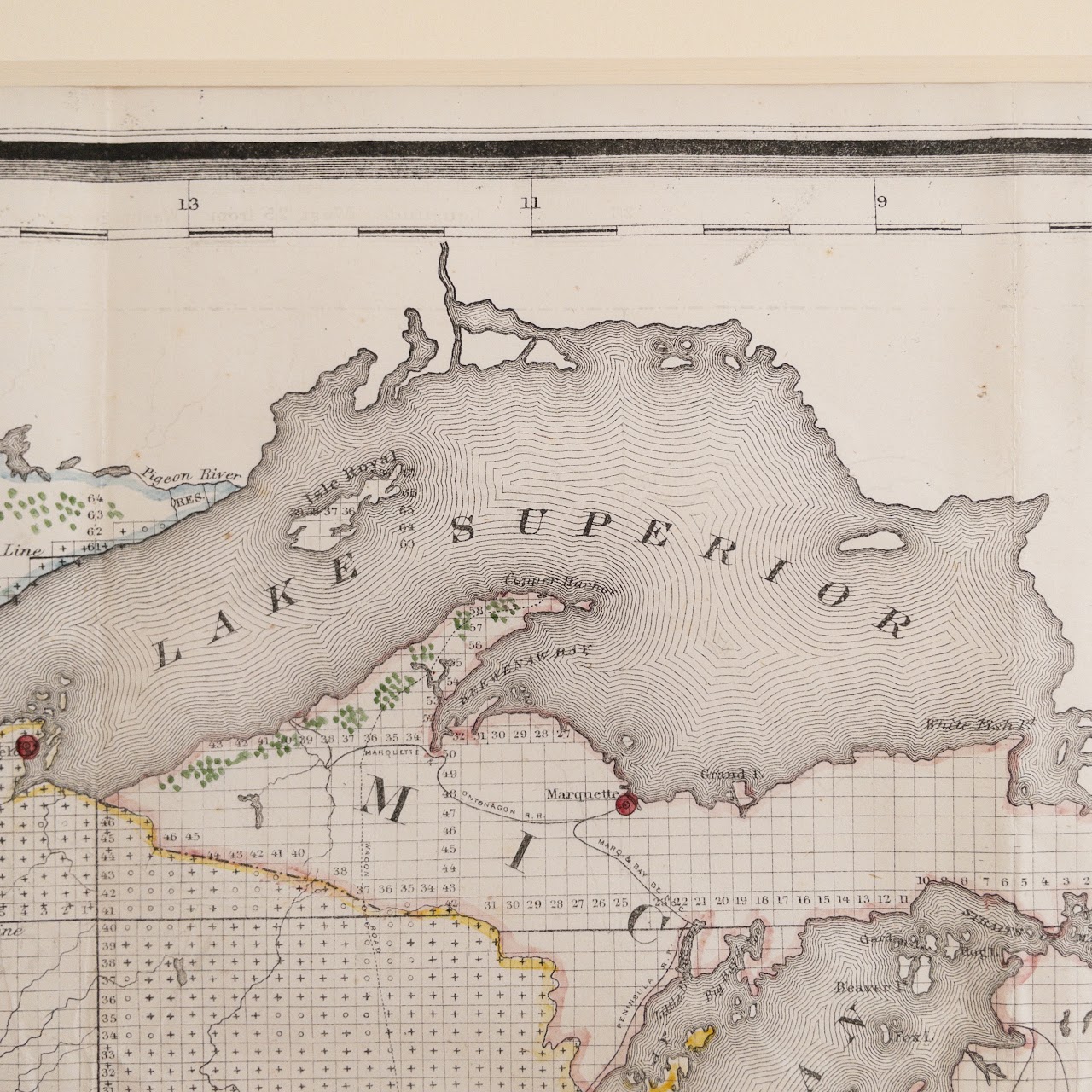 1866 Map of the United States and Territories, US General Land Office