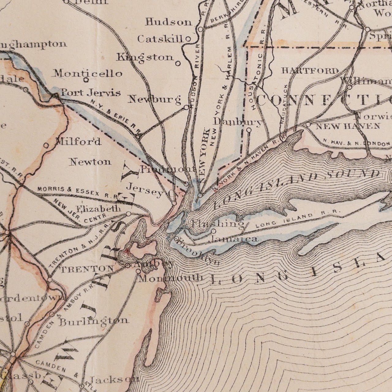 1866 Map of the United States and Territories, US General Land Office