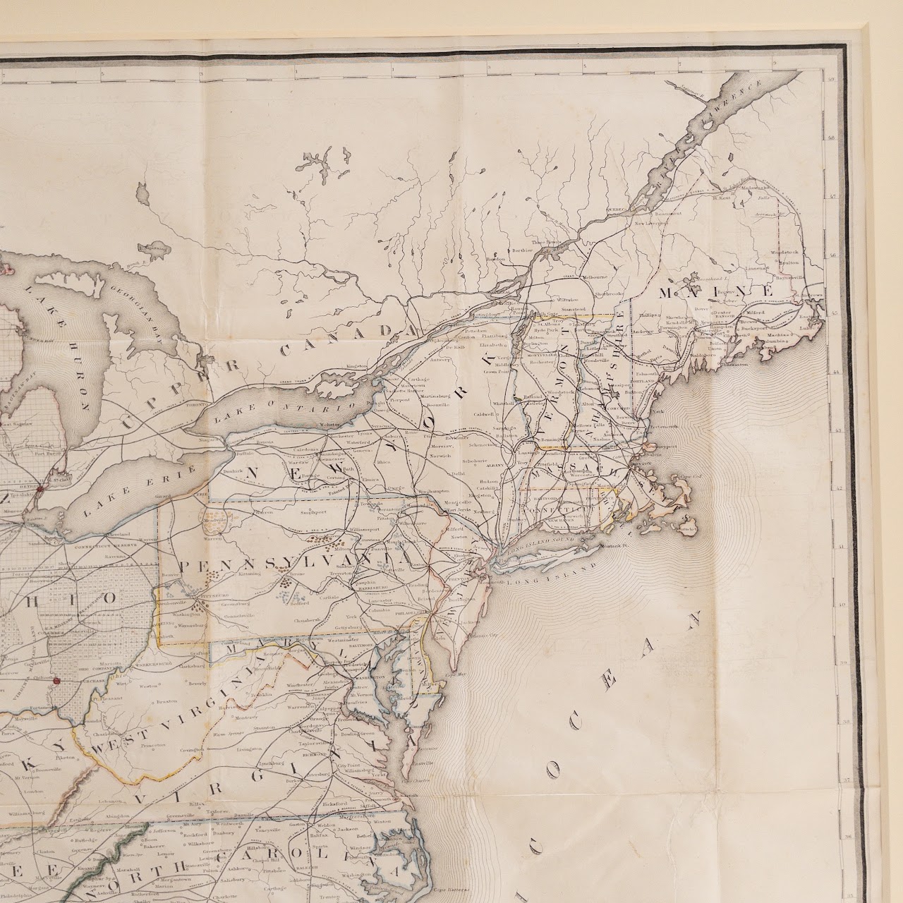 1866 Map of the United States and Territories, US General Land Office