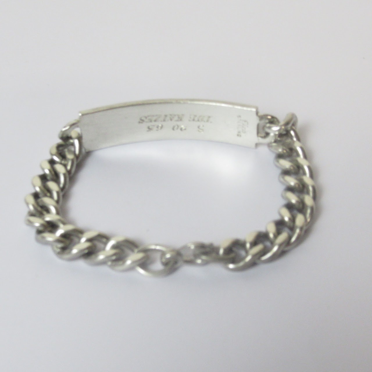 Sterling Silver ID Bracelet Large