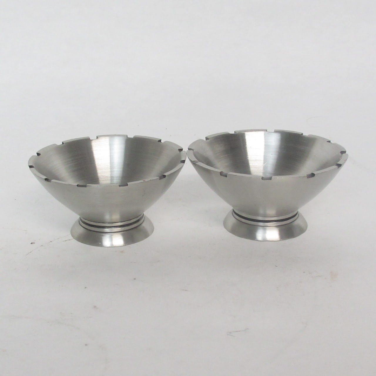 Lisa Jenks Notch Trinket Bowl Pair