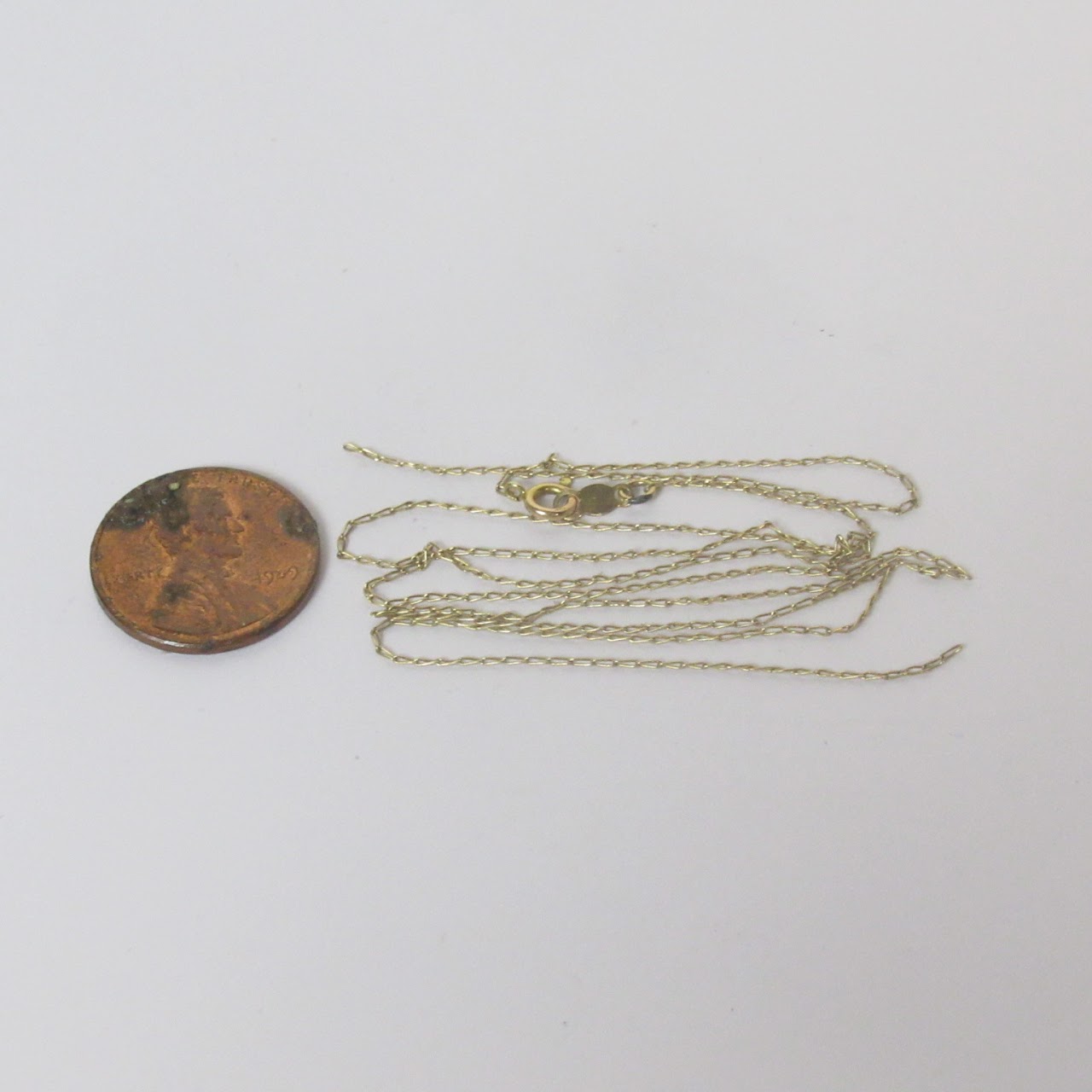 14K Gold Broken Chain Necklace