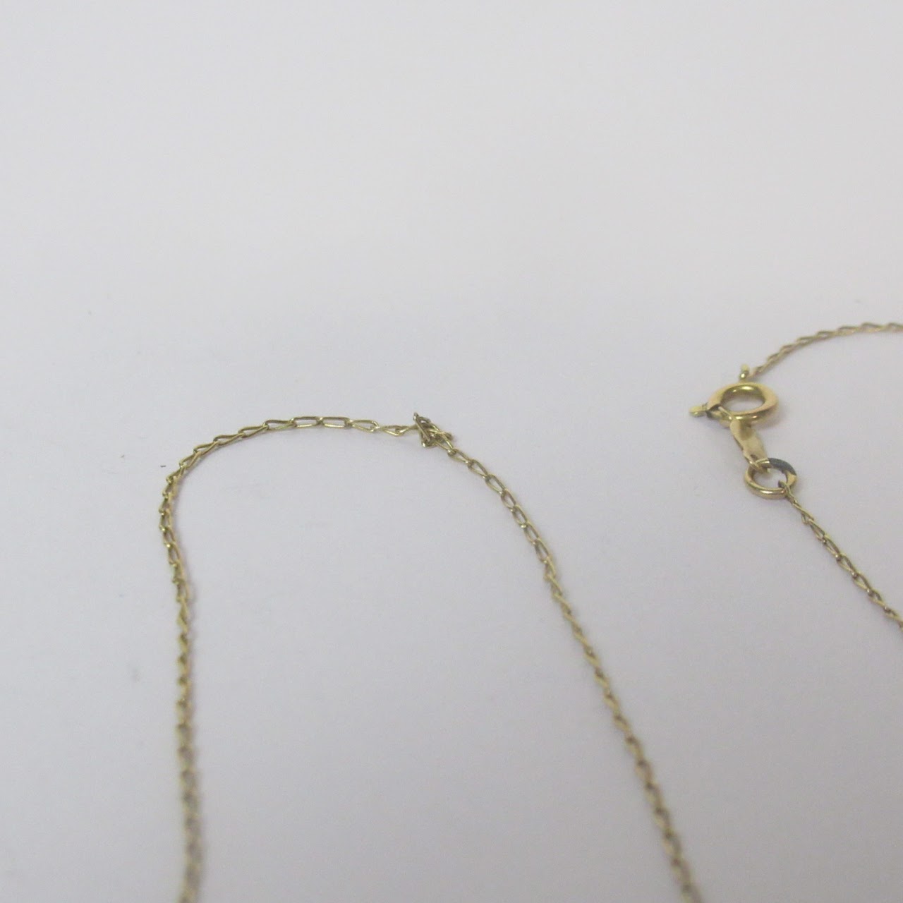 14K Gold Broken Chain Necklace