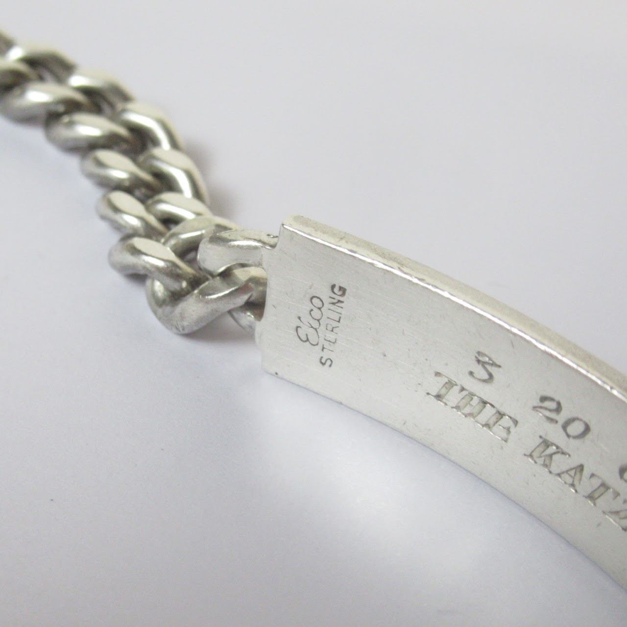 Sterling Silver ID Bracelet Large