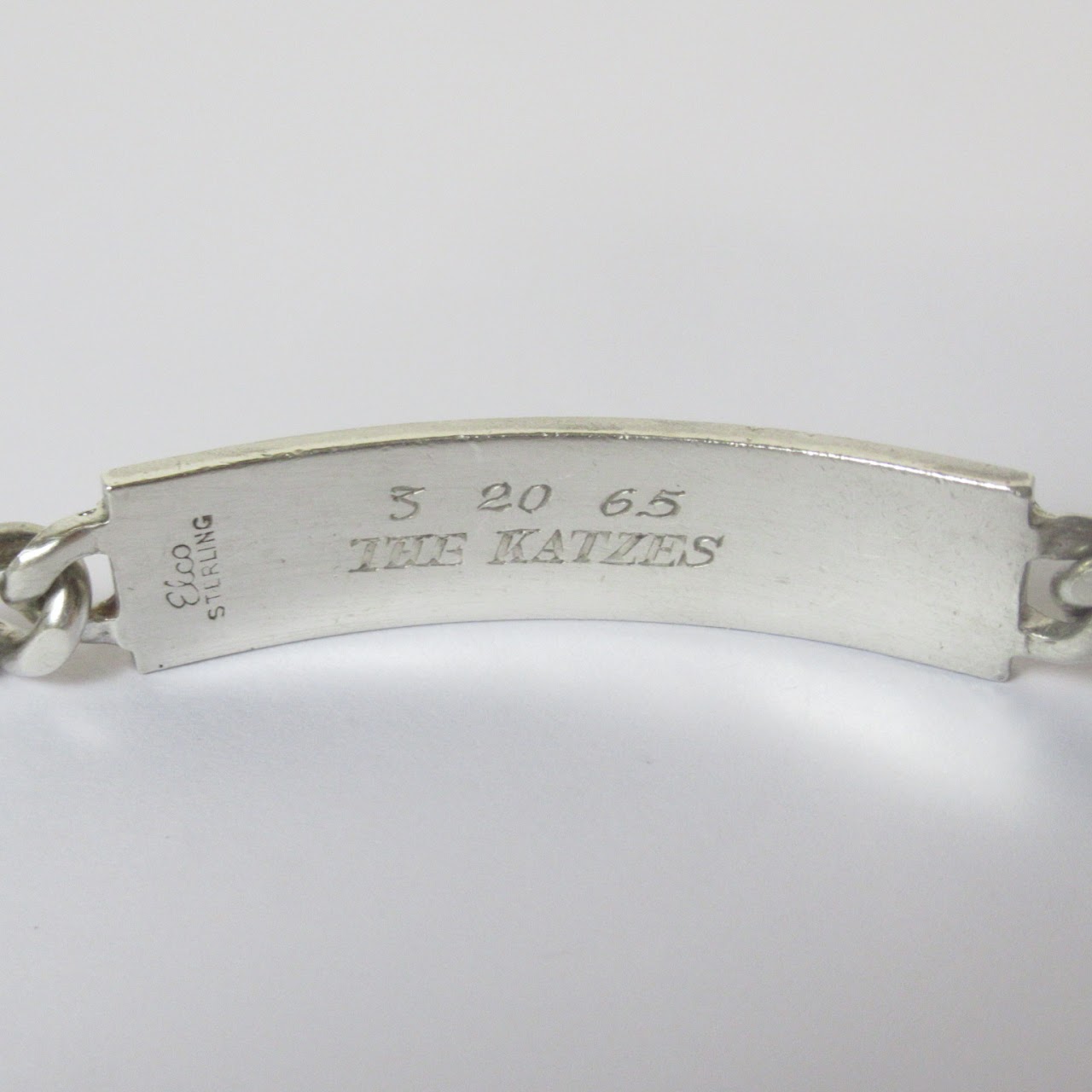 Sterling Silver ID Bracelet Large