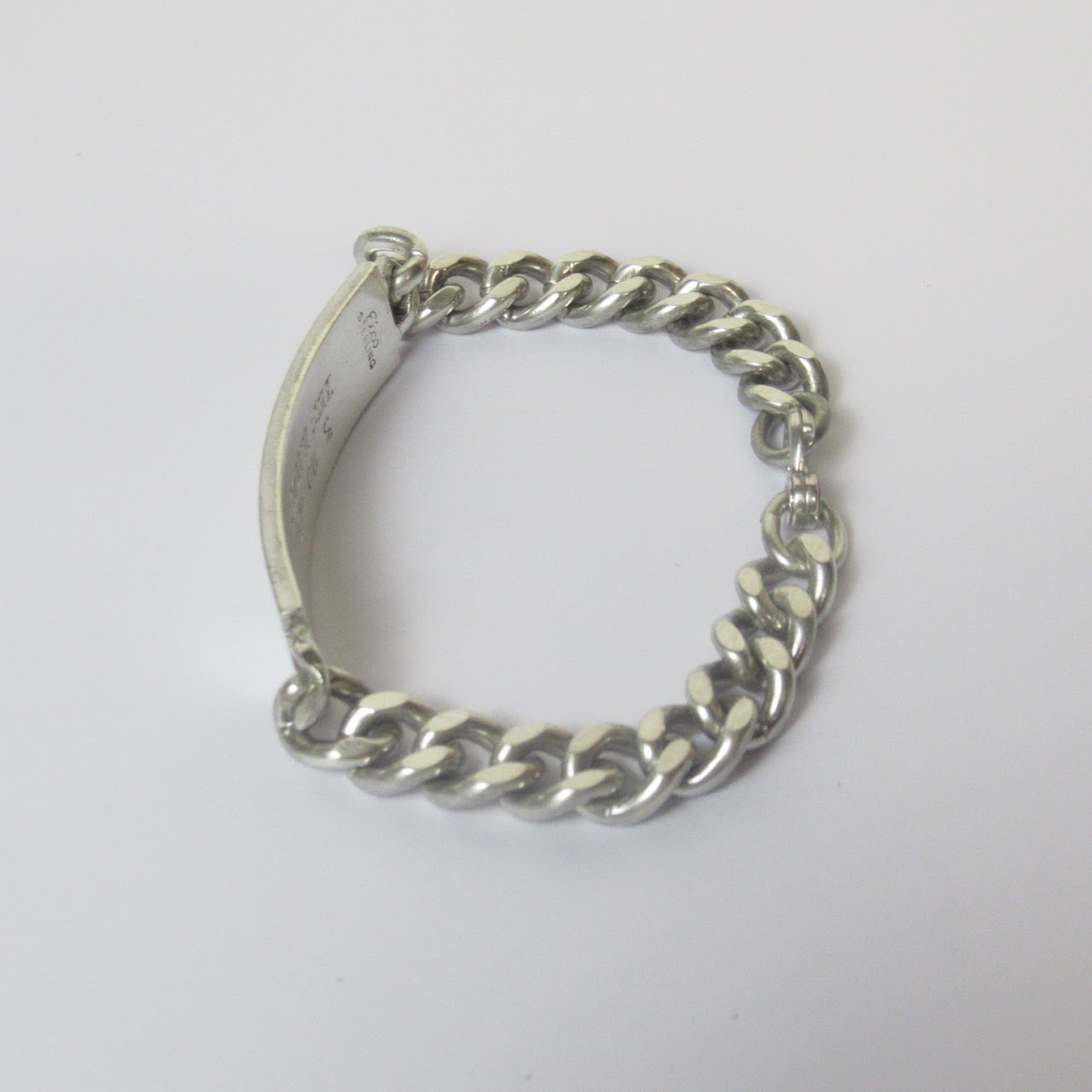 Sterling Silver ID Bracelet Large