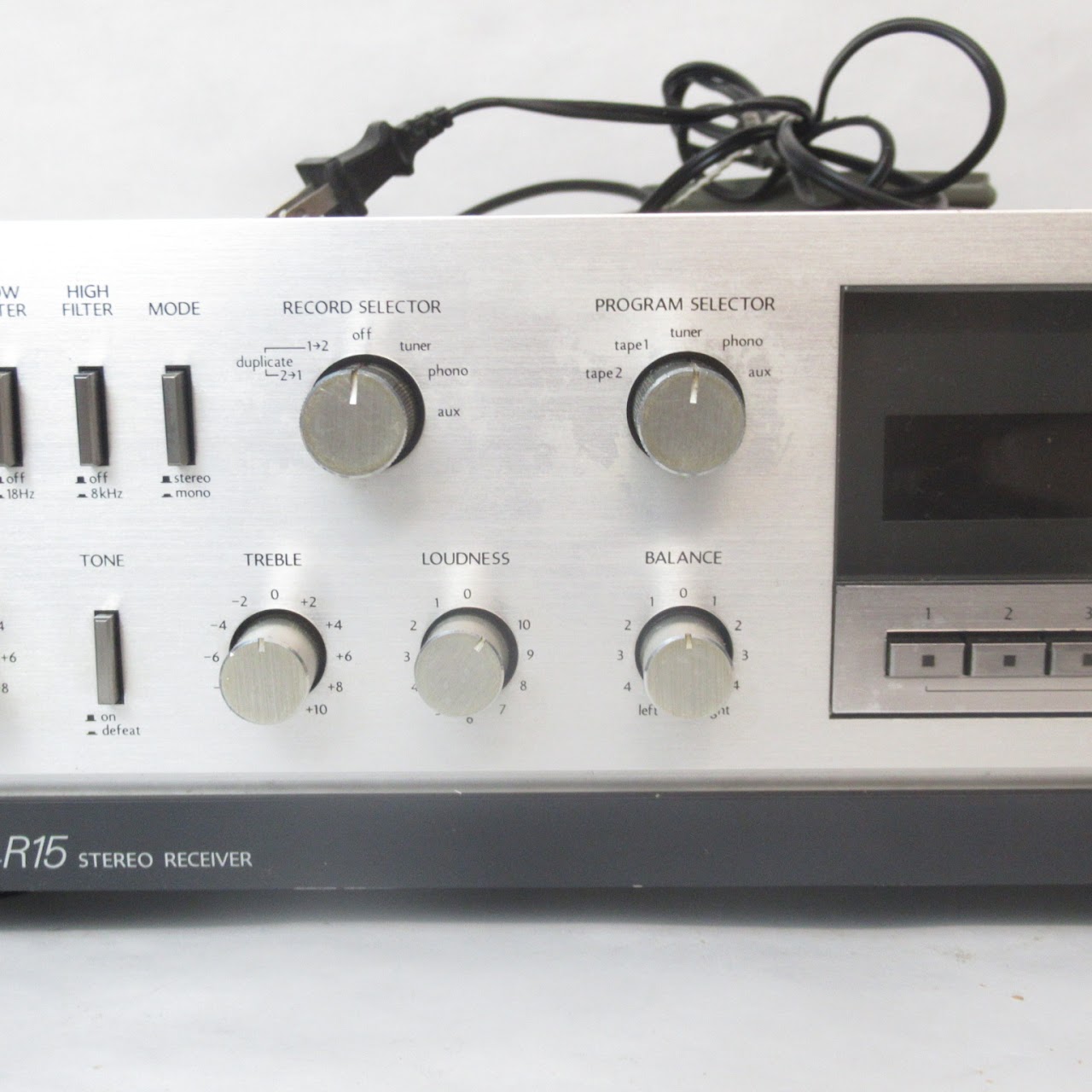 Mitsubishi DA-R15 Vintage Stereo Receiver with DP-6 Turntable