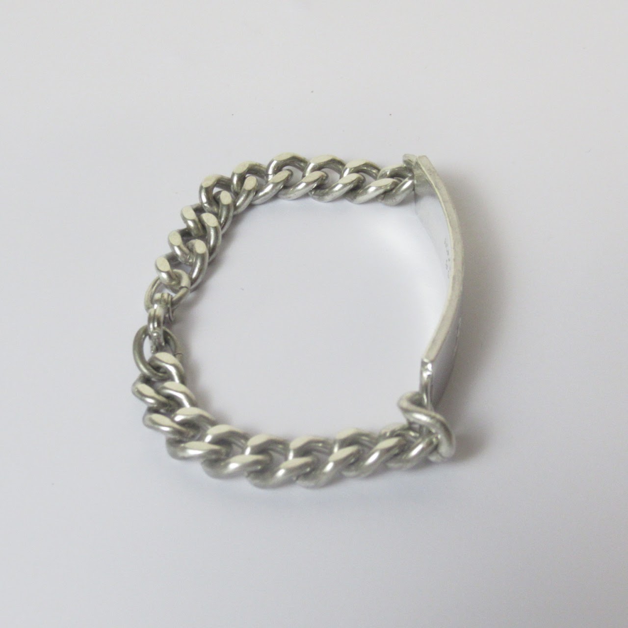 Sterling Silver ID Bracelet Large