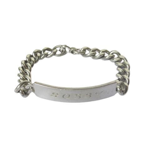 Sterling Silver ID Bracelet Large