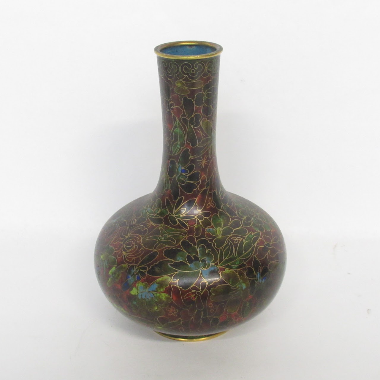 Cloisonné Floral Vase