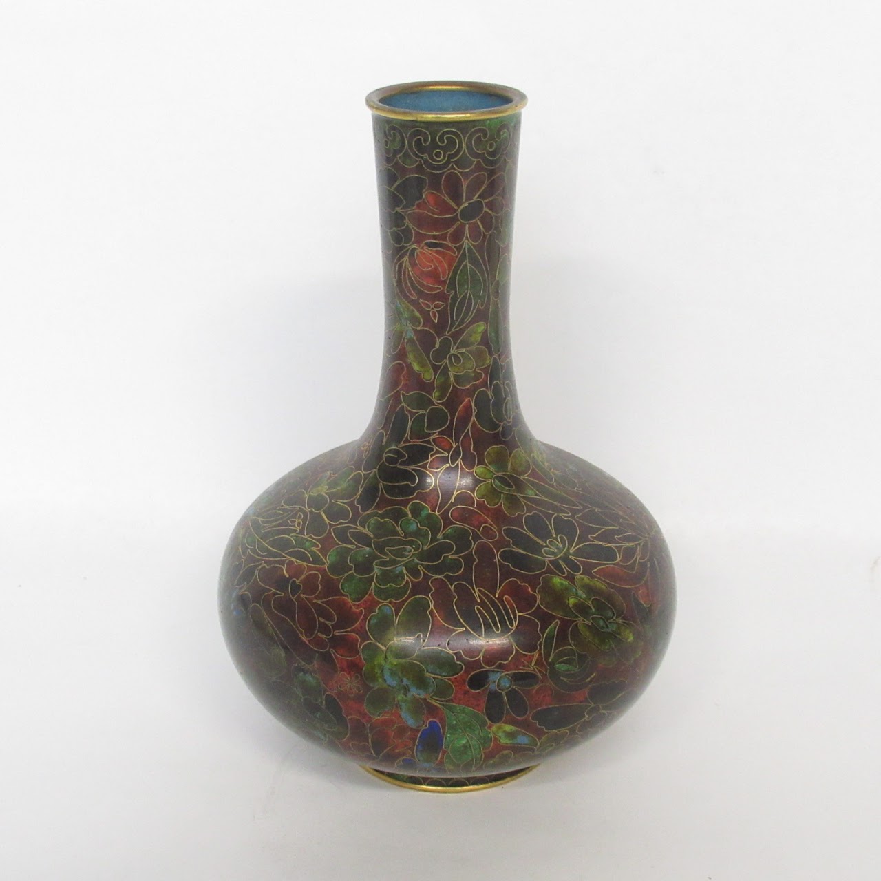 Cloisonné Floral Vase